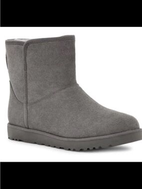 UGG Grey Cory II Genuine Shearling Lined Boots Sz 5.5 US
